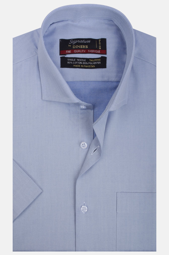 Formal Shirt (Half Sleeves) AB21210-BLUE - Diners