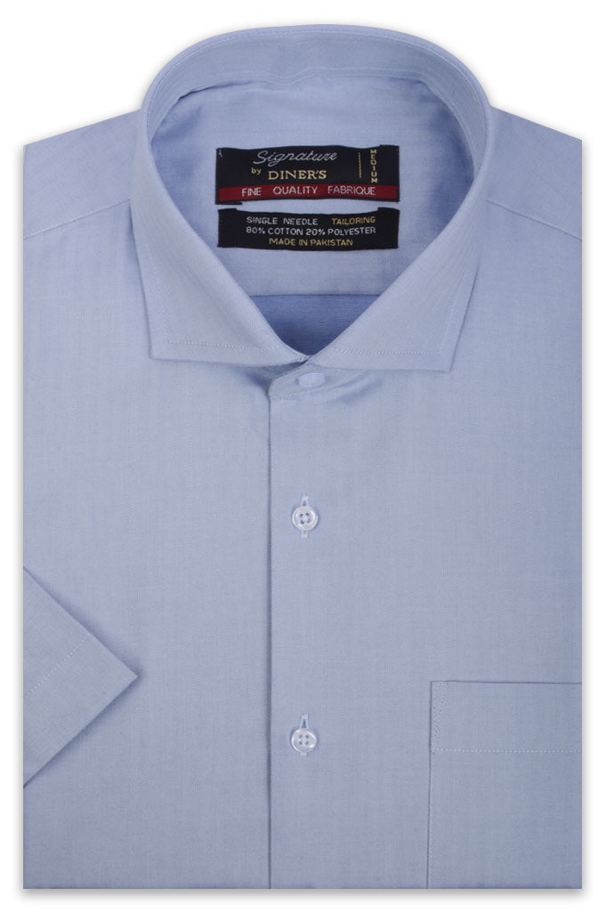 Formal Shirt (Half Sleeves) AB21210-BLUE - Diners