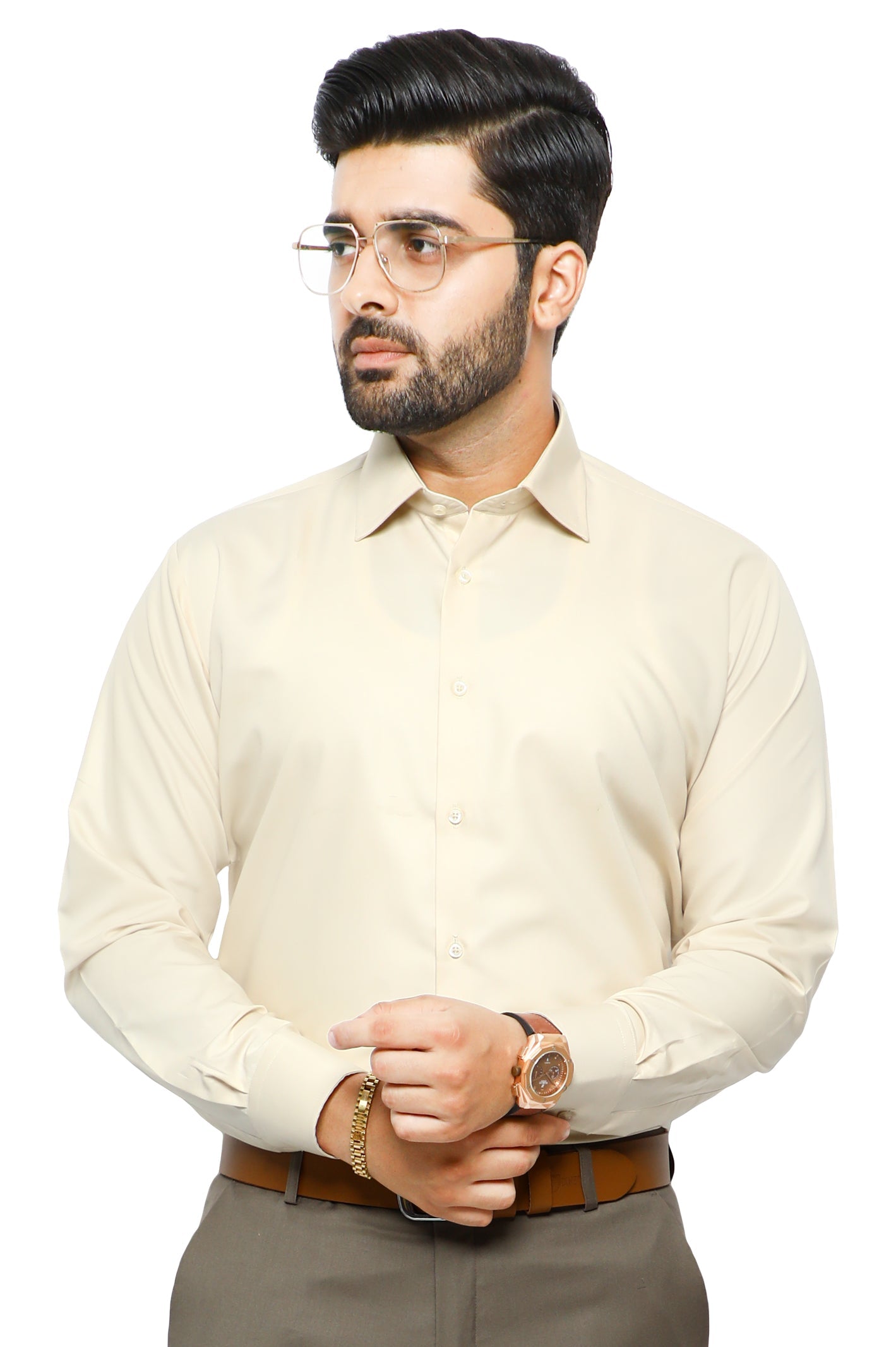 Formal Man Shirt in Fawn SKU: AB2271-Fawn - Diners
