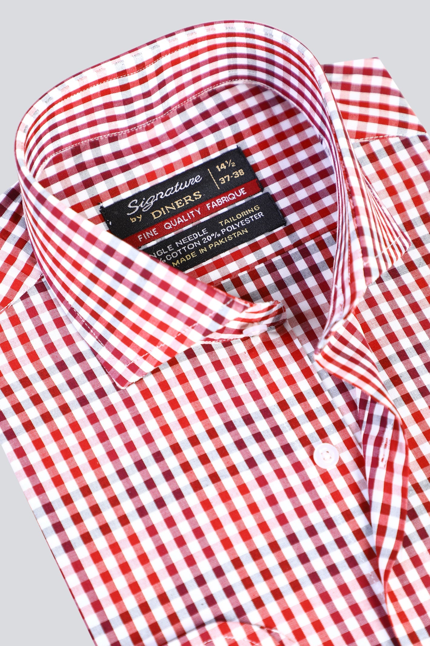 Multicolor Gingham Check Formal Shirt - Diners