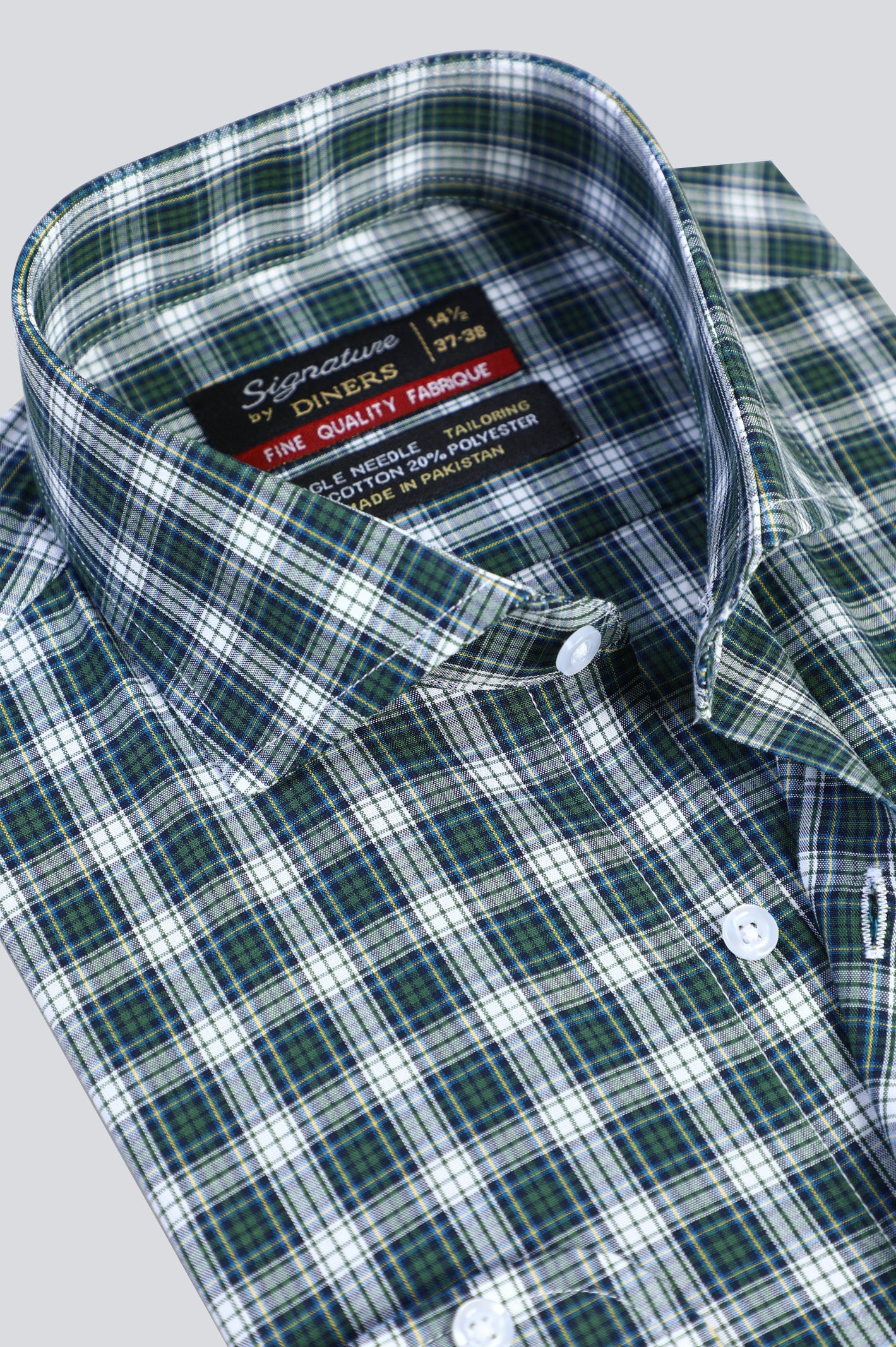 Multicolor Tattersalll Check Formal Shirt - Diners