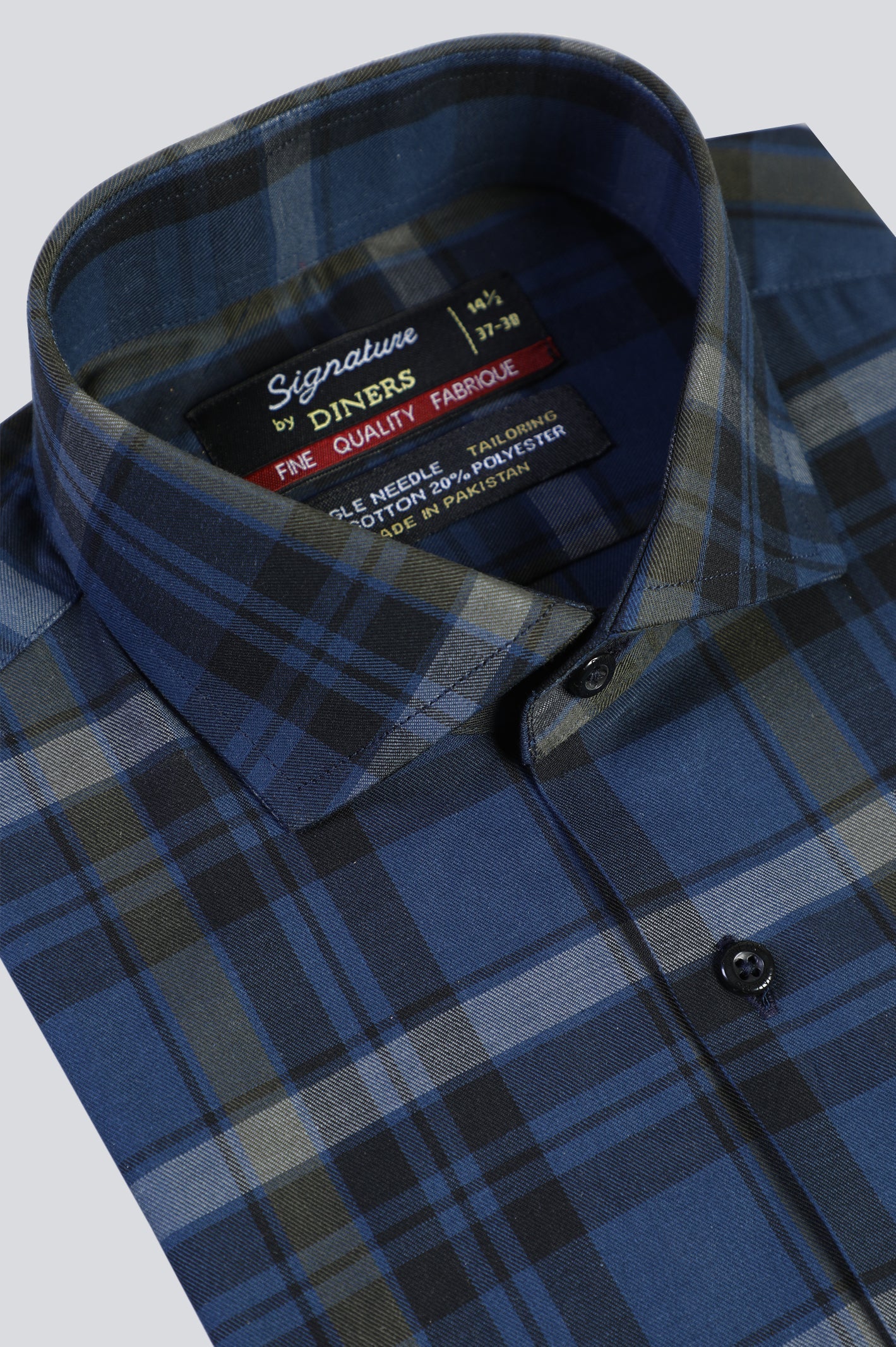 Multicolor Tattersall Check Formal Shirt - Diners