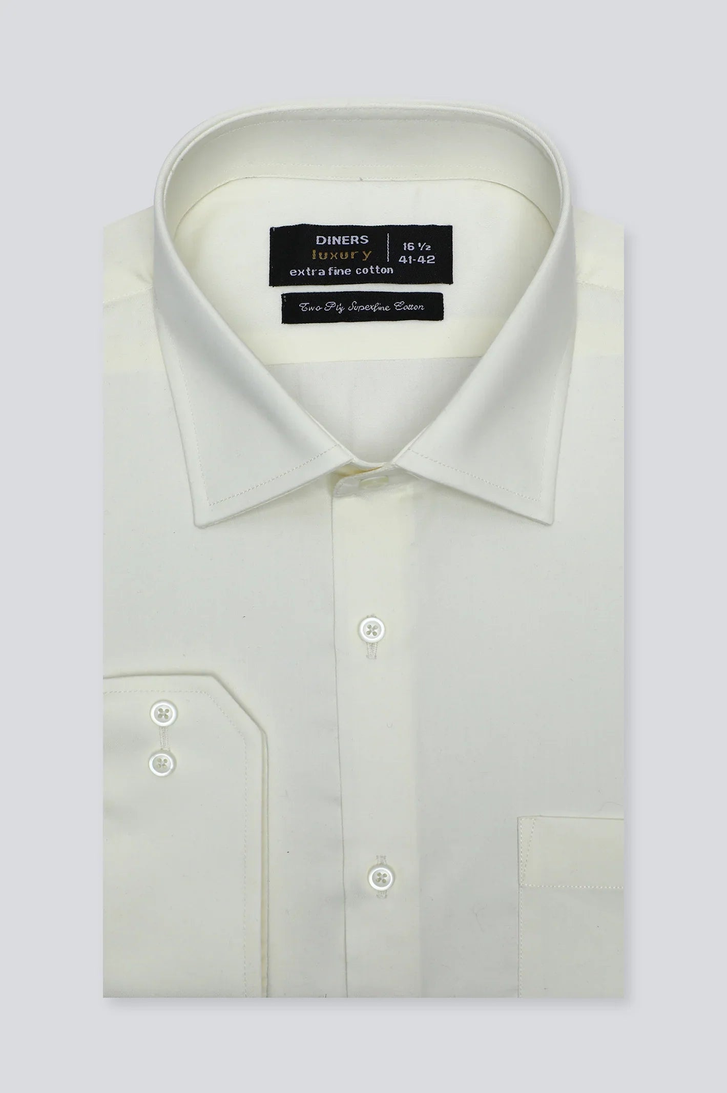 Cream Formal Shirt - Diners