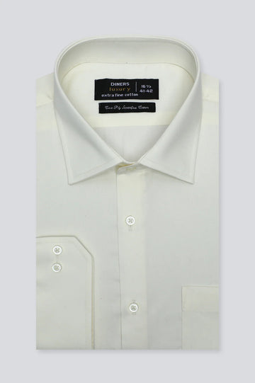 Cream Formal Shirt - Diners