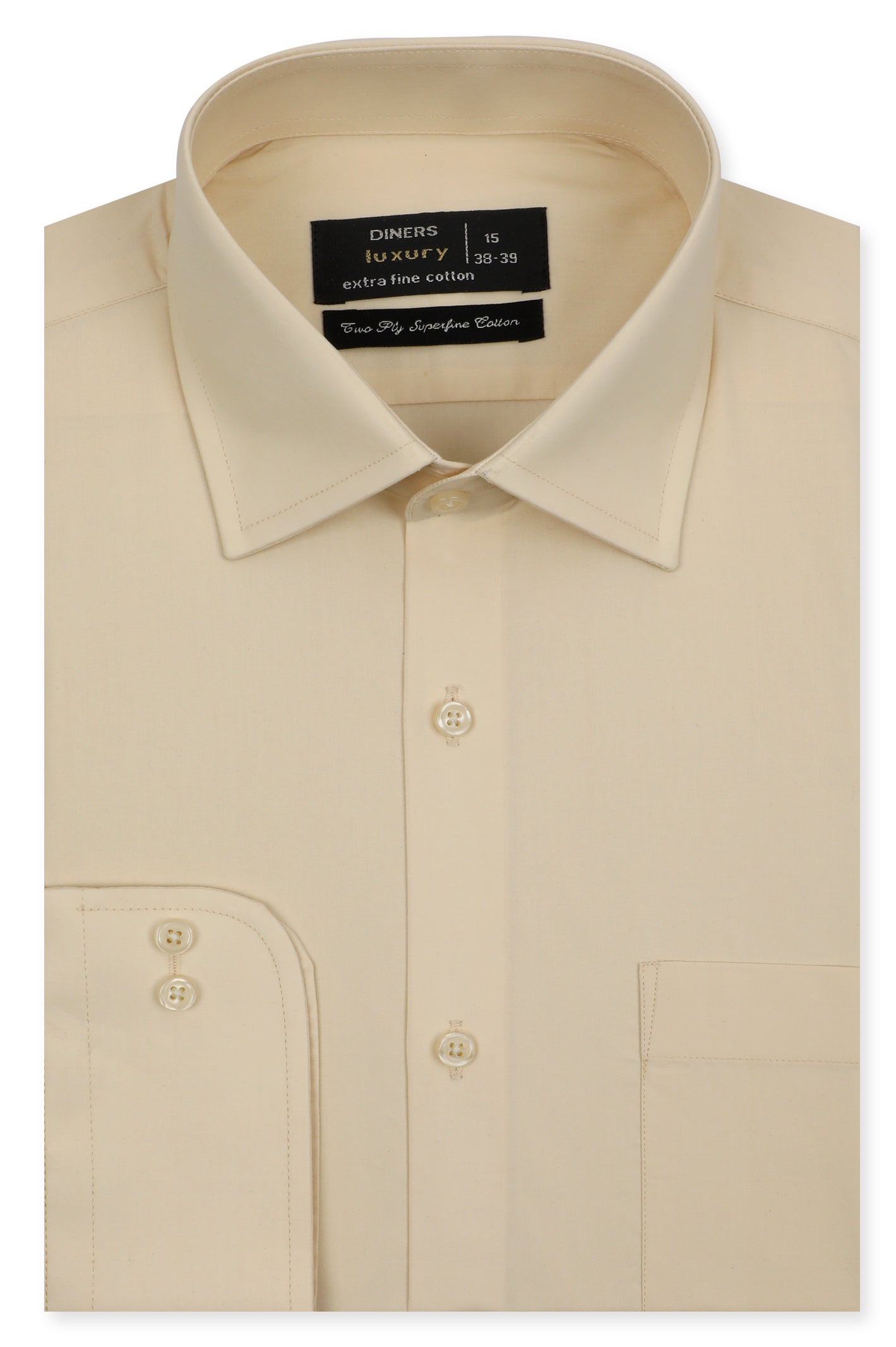 Formal Men Shirt in Beidge SKU: AD25437-BEIDGE - Diners