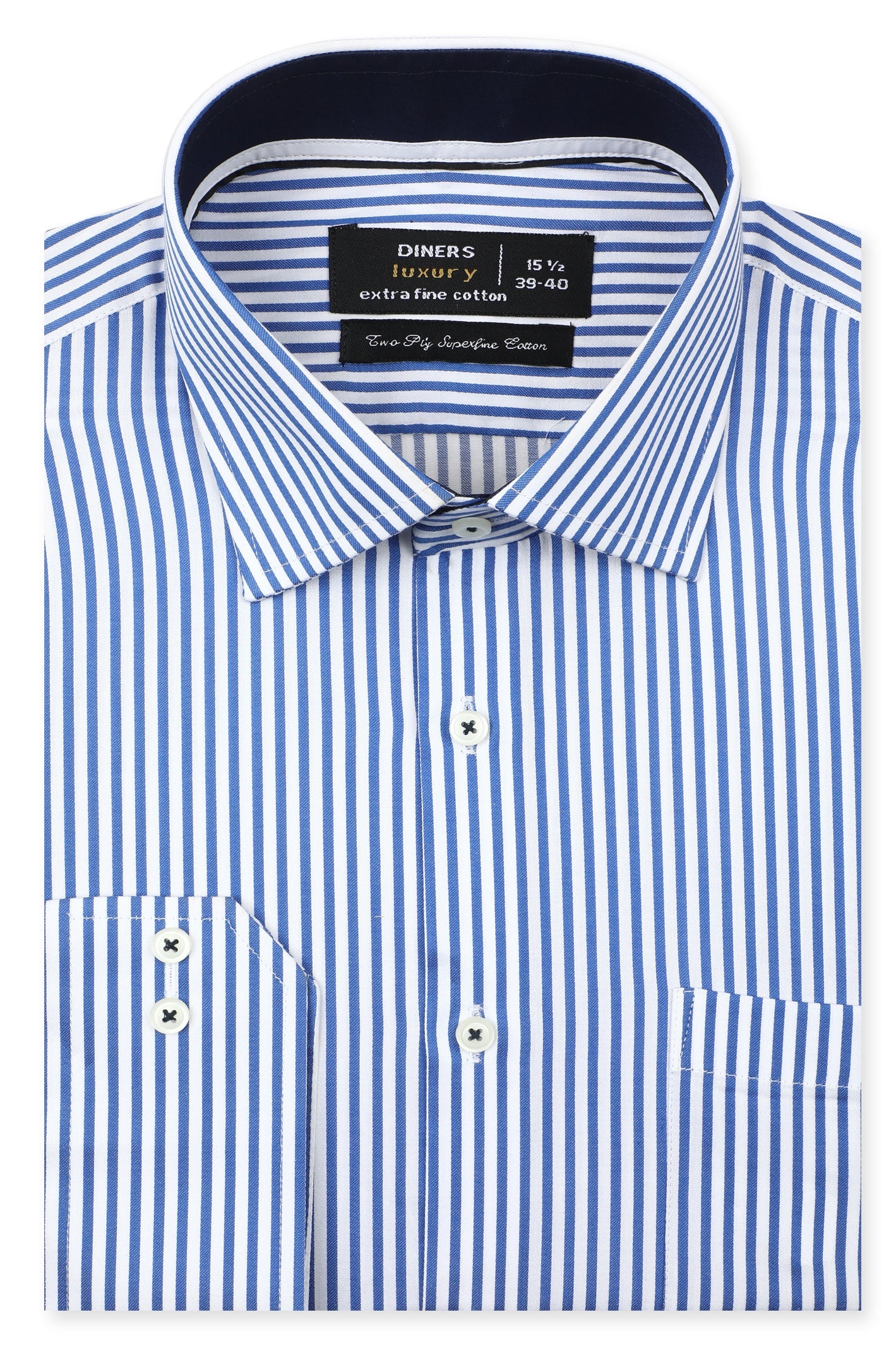 Formal Men Shirt SKU: AD27470-BLUE - Diners
