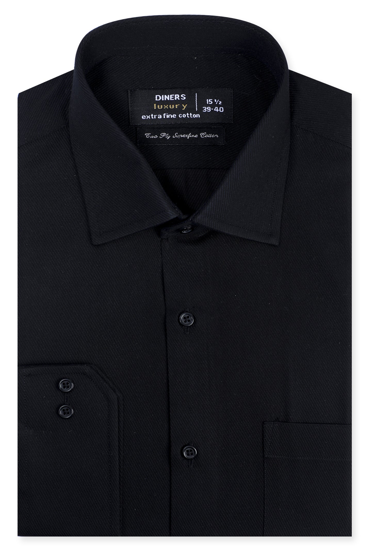 Formal Men Shirt SKU: AD28185-BLACK - Diners