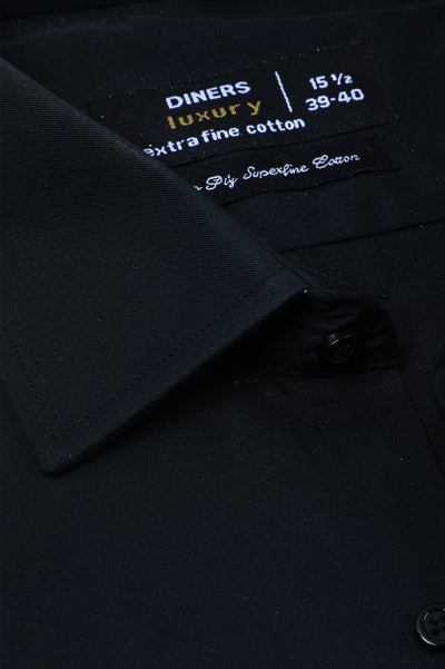 Formal Men Shirt SKU: AD28188-BLACK - Diners