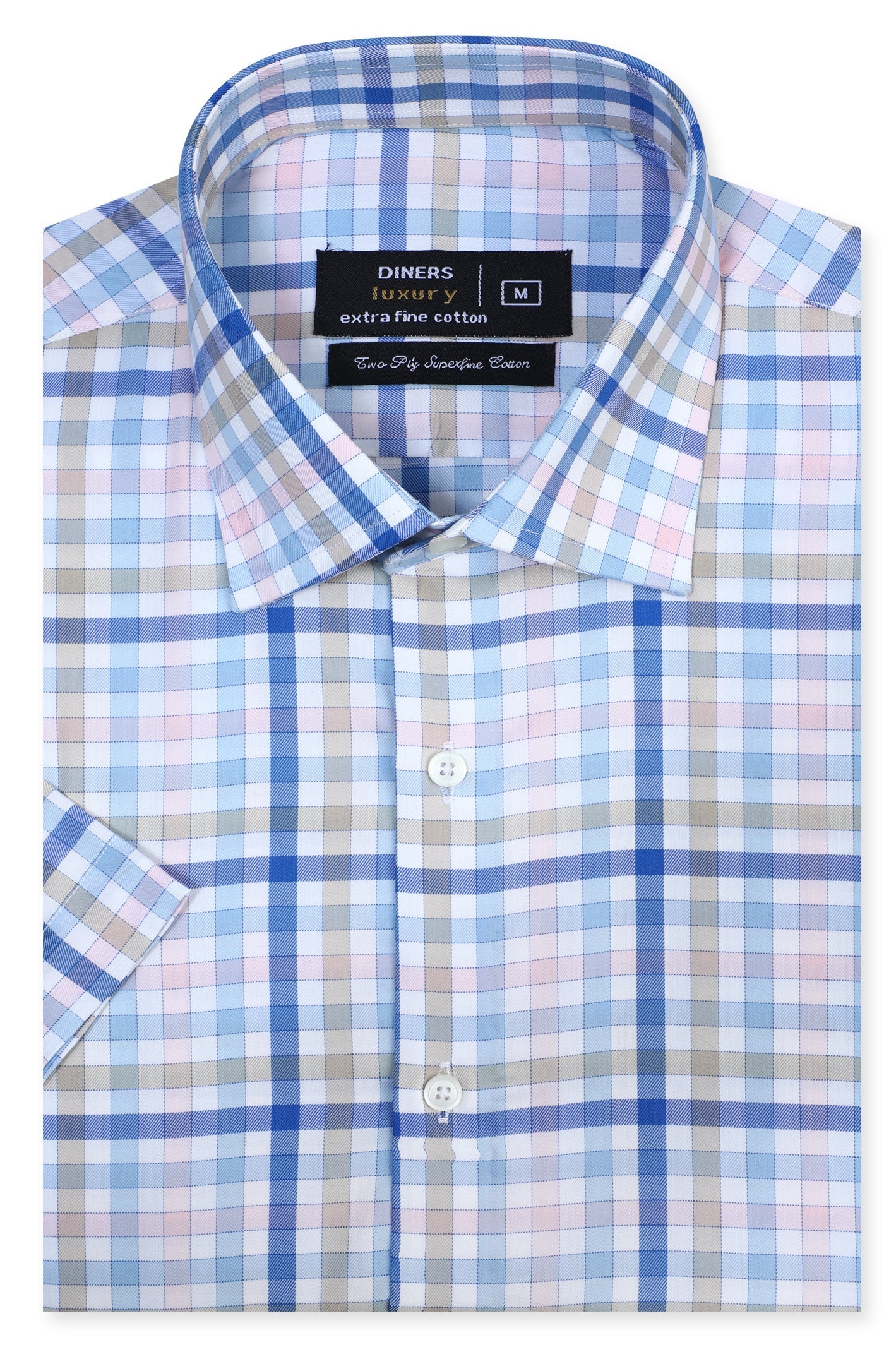 Formal Luxury Shirt SKU: AD28420-MULTI (Half Sleeves) - Diners