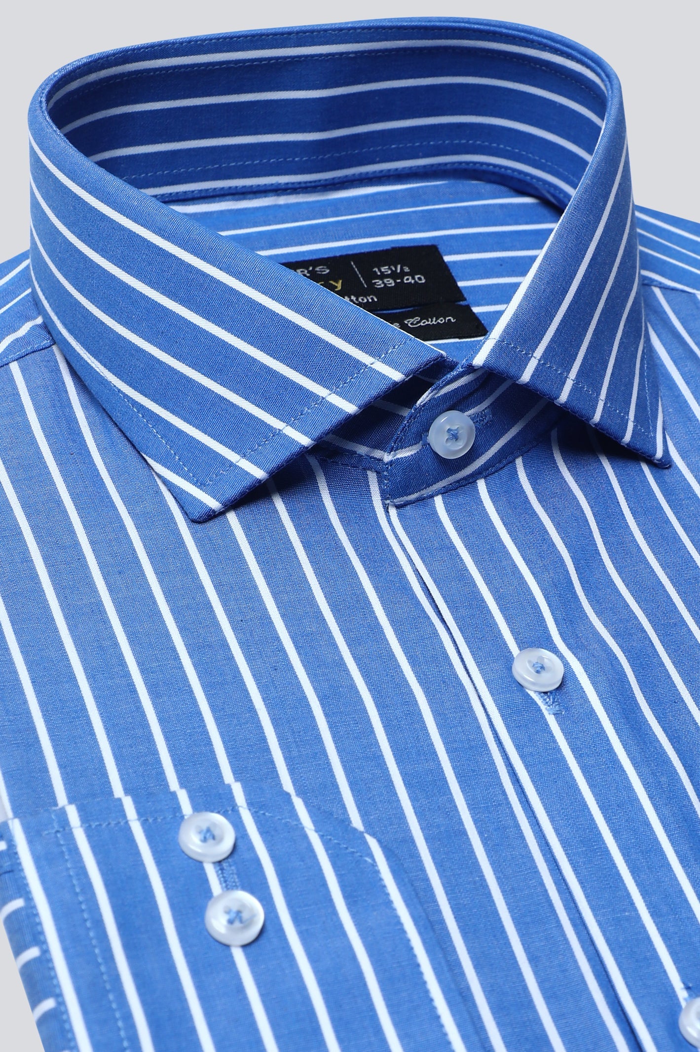 Dark Blue Stripe Formal Shirt – Diners Pakistan