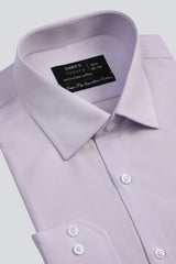 Light Purple Plain Formal Shirt For Men - Diners