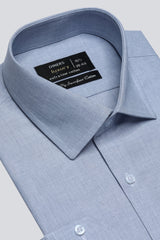 Light Blue Texture Formal Shirt For Men - Diners