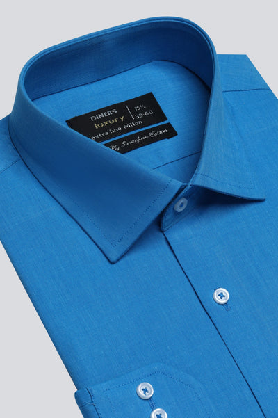 Aqua Dobby Formal Shirt For Men - Diners
