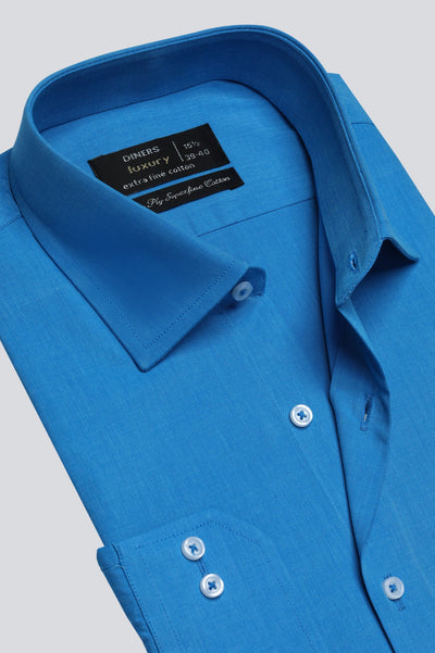 Aqua Dobby Formal Shirt For Men - Diners