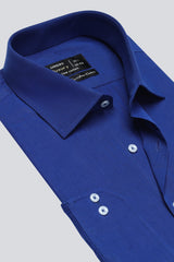 Dark Blue Dobby Formal Shirt For Men - Diners