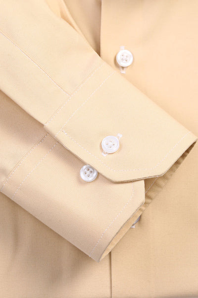 Beige Self Formal Shirt For Men - Diners