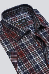 Multicolor Check Formal Shirt For Men - Diners