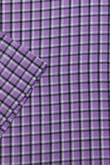 Purple Check Formal Shirt For Men - Diners