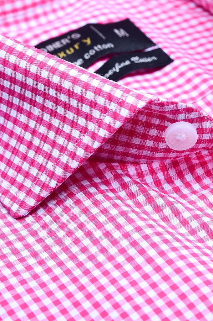 Formal Man Shirt in D-Pink (Half Sleeves) SKU: AD20053-D-Pink - Diners