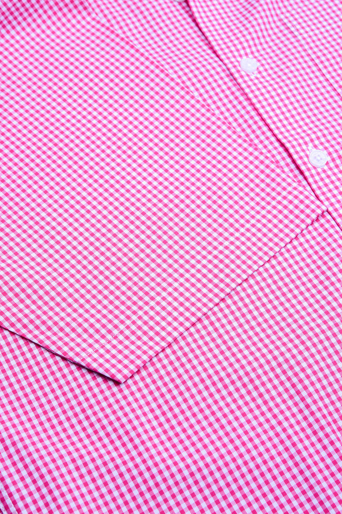 Formal Man Shirt in D-Pink (Half Sleeves) SKU: AD20053-D-Pink - Diners
