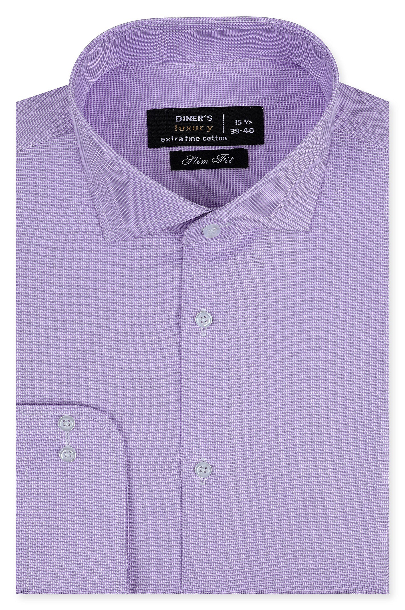 Formal Check Shirt in Purple SKU: AD20145-PURPLE - Diners