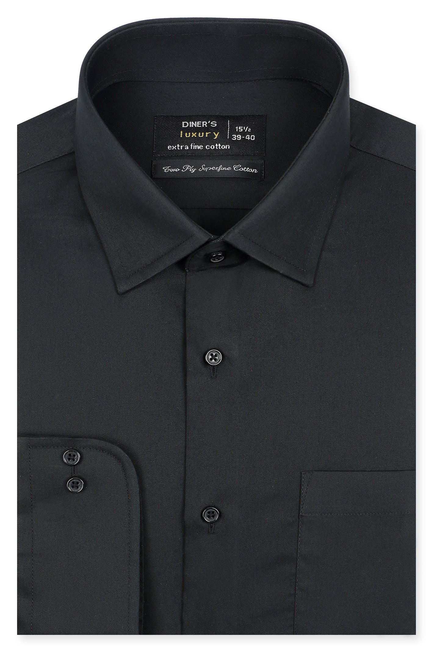 Formal Men Shirt SKU: AD25197-BLACK - Diners