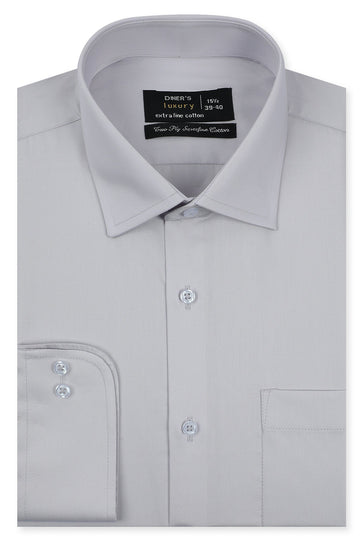 Formal Men Shirt in L-Blue SKU: AD25197-L-GREY - Diners
