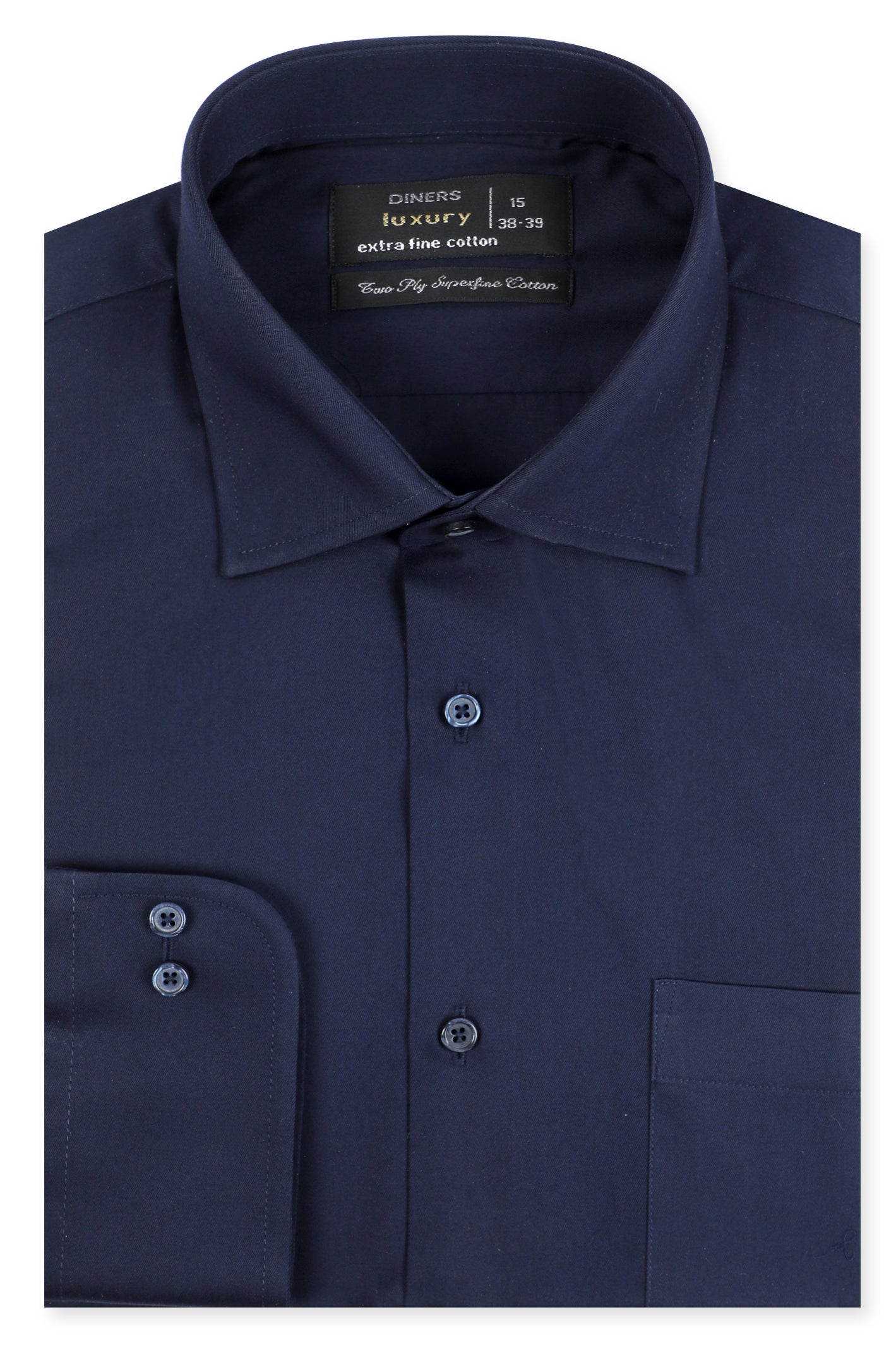 Formal Men Shirt in N-Blue SKU: AD25197-N-BLUE - Diners