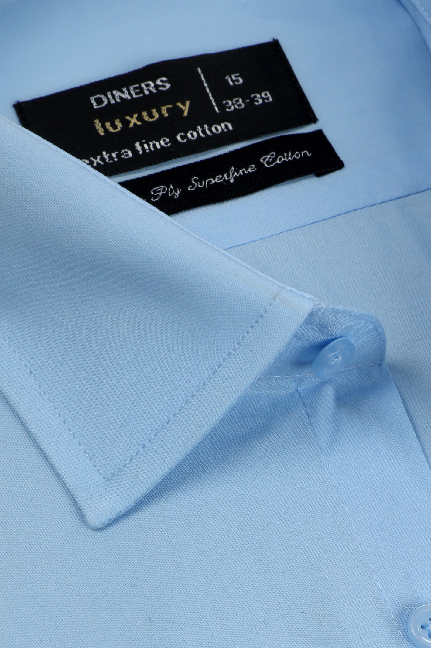 Formal Men Shirt in L-Blue SKU: AD25437-L-BLUE - Diners