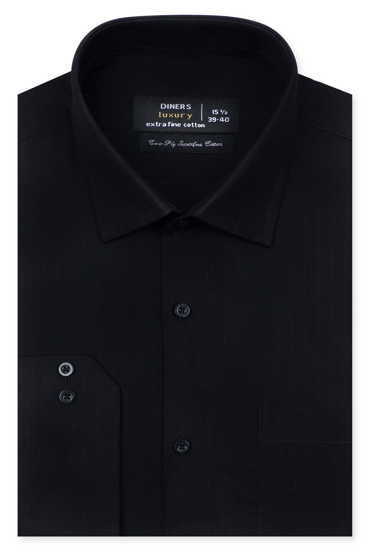 Formal Men Shirt SKU: AD26633-BLACK - Diners