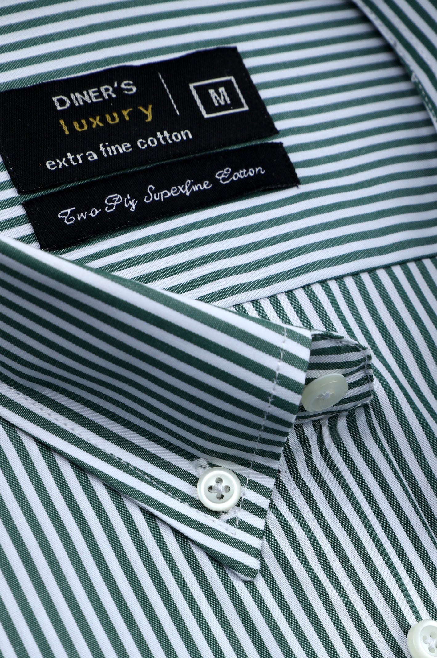Formal Luxury Shirt SKU: AD27187-GREEN (Half Sleeves) - Diners