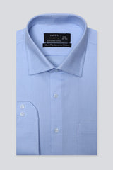 Light Blue Texture Formal Shirt For Men - Diners