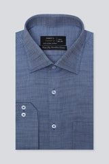 Dark Blue Texture Formal Shirt For Men - Diners