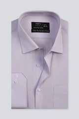 Light Purple Plain Formal Shirt For Men - Diners