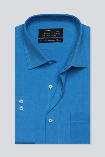 Aqua Dobby Formal Shirt For Men - Diners
