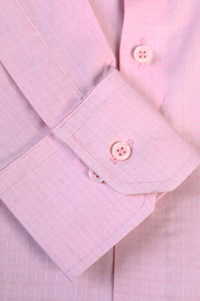 Pink Textured Formal Shirt - Diners