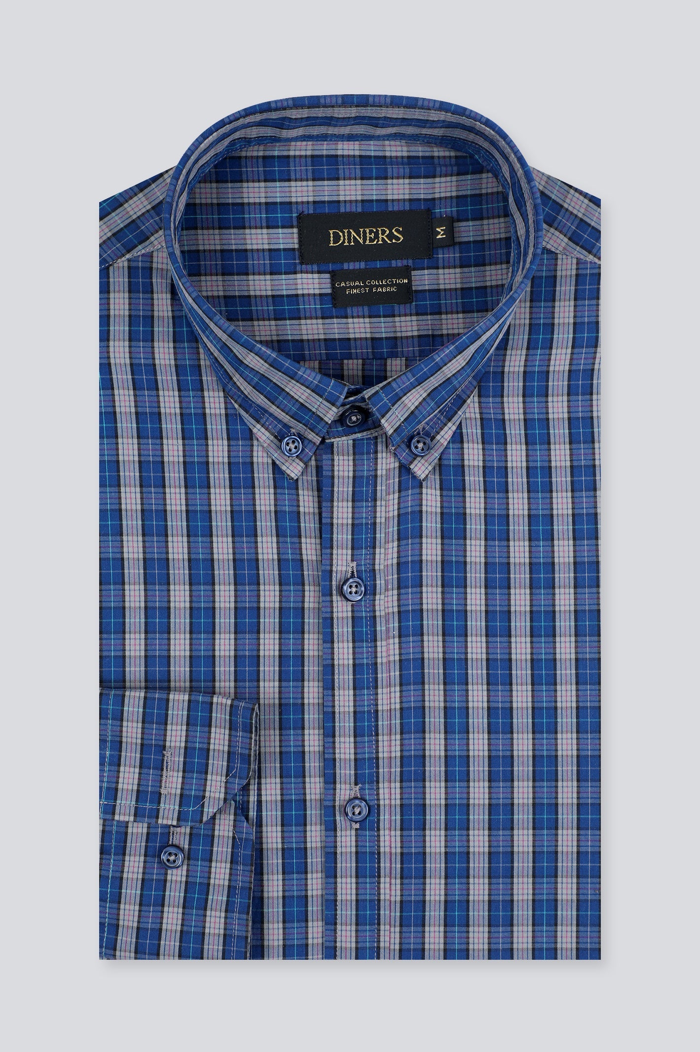 Multicolor Tattersall Check Casual Shirt - Diners