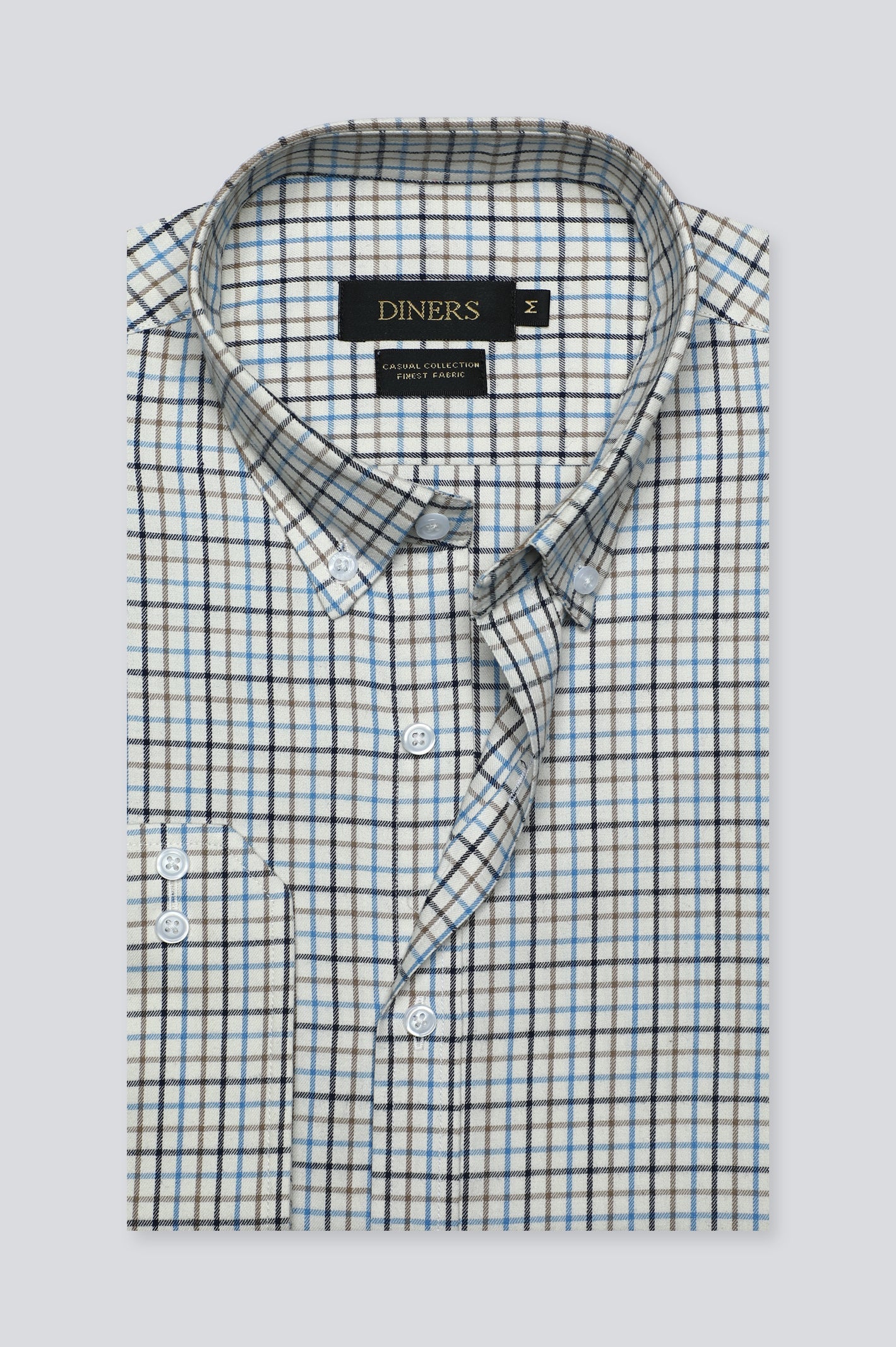 Multicolor Tattersall Check Casual Shirt for Men - Diners