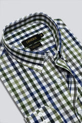 Multicolor Gingham Check Casual Shirt for Men - Diners