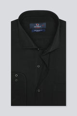 Black Plain Formal Autograph Shirt for Men - Diners