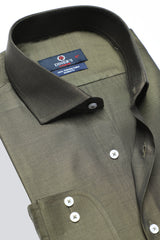 Dark Green Oxford Formal Autograph Shirt for Men - Diners