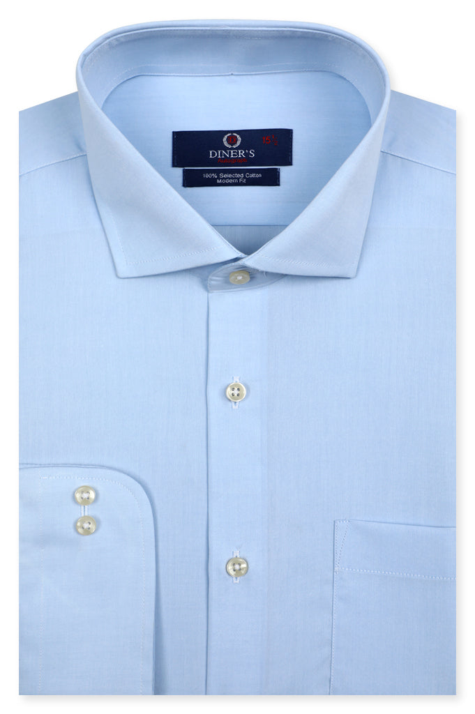 Formal Autograph Shirt in Sky Blue SKU: AH20332 - Diners
