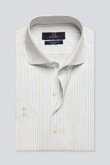 White Pinstripe Formal Autograph Shirt for Men - Diners