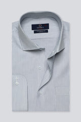 White Self Formal Autograph Shirt for Men - Diners