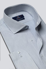 White Self Formal Autograph Shirt for Men - Diners