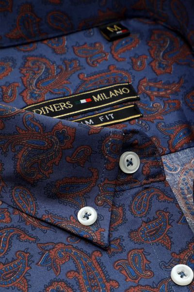 Casual Milano Shirt SKU: AM26642-D-BLUE - Diners