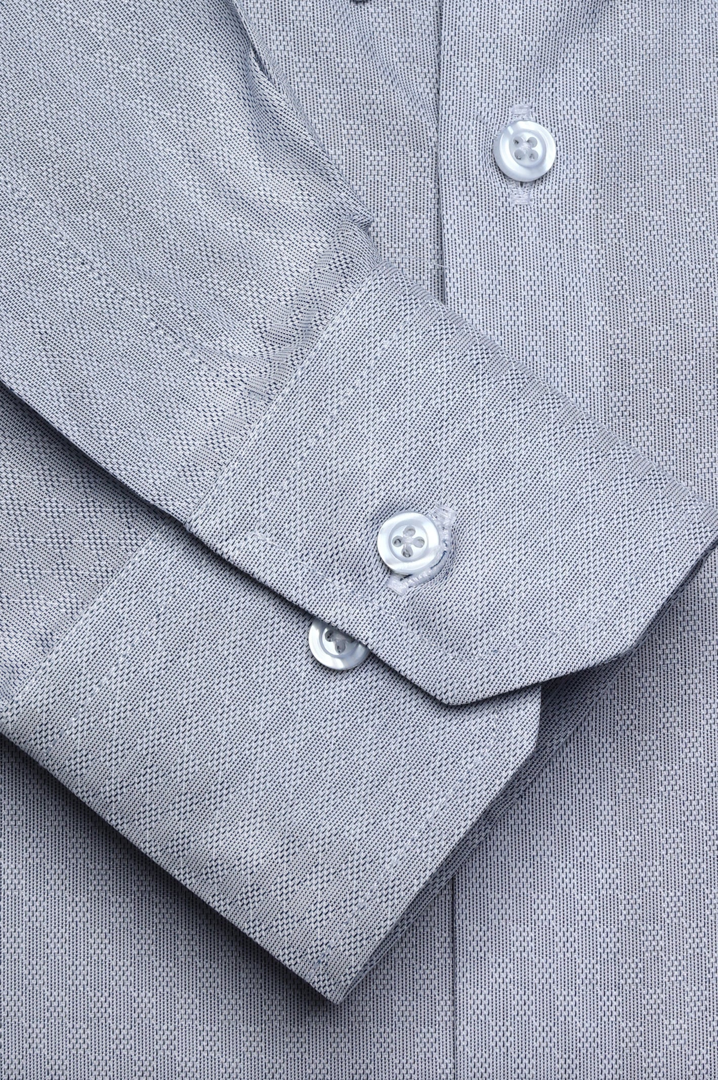 Light Grey Texture Casual Milano Shirt for Men - Diners