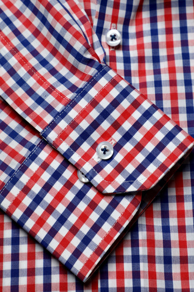 Multicolor Gingham Check Casual Milano Shirt for Men - Diners