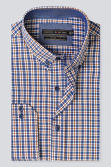 Multicolor Shepherd Check Casual Milano Shirt for Men - Diners