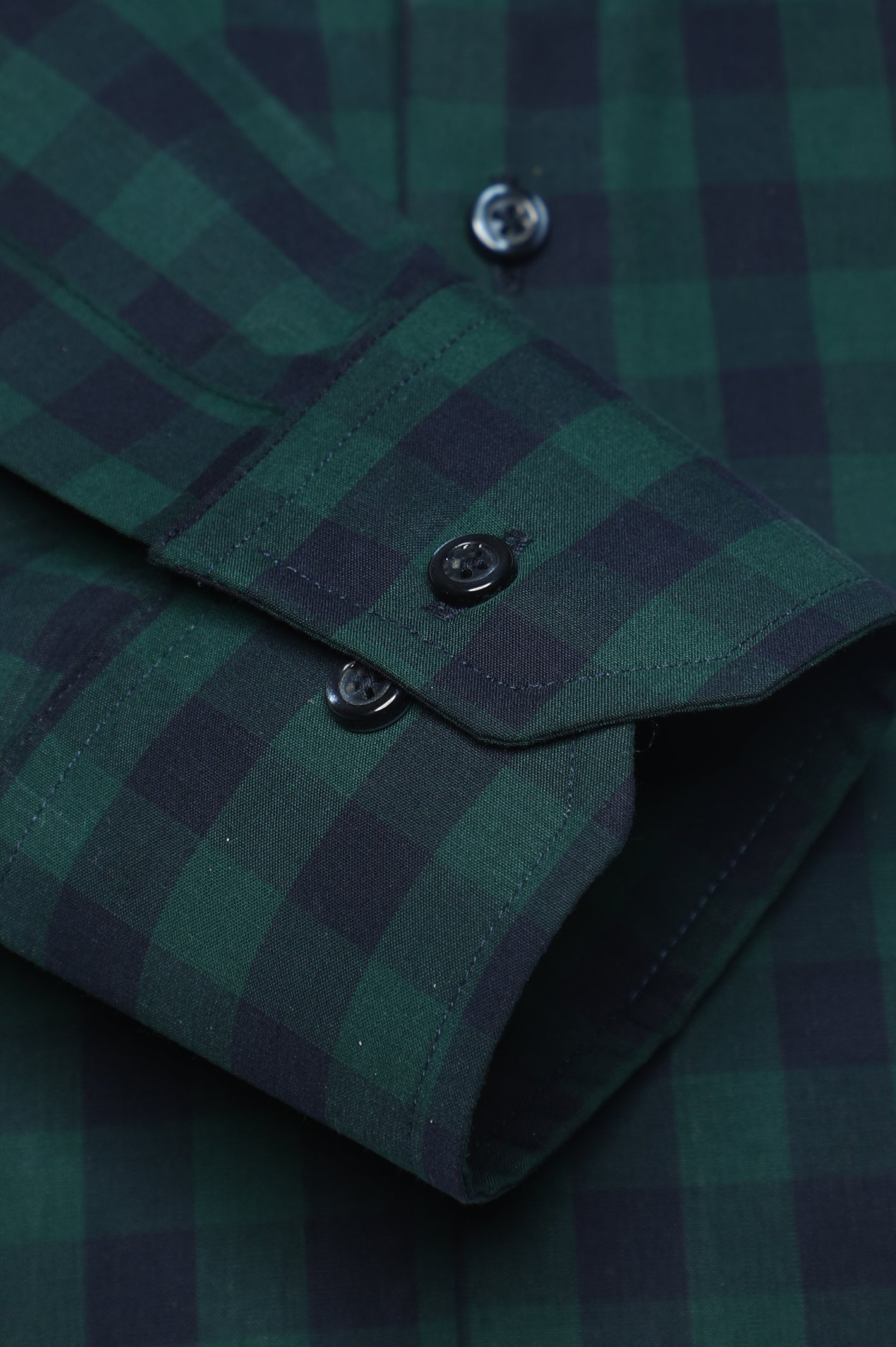 Green Gingham Check Casual Milano Shirt for Men - Diners